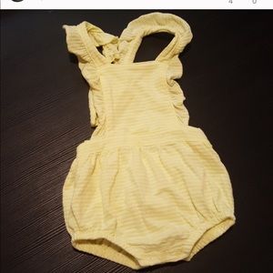 Baby girl yellow romper